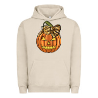 Pigment French Oak Leopard Ribbon Halloween Pumkin Urban Hoodie - JahusDesignShop