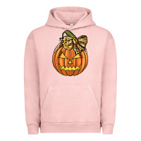 Pigment Salmon Leopard Ribbon Halloween Pumkin Urban Hoodie - JahusDesignShop
