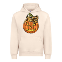 Sandshell Leopard Ribbon Halloween Pumkin Urban Hoodie - JahusDesignShop