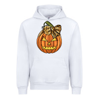 White Leopard Ribbon Halloween Pumkin Urban Hoodie - JahusDesignShop