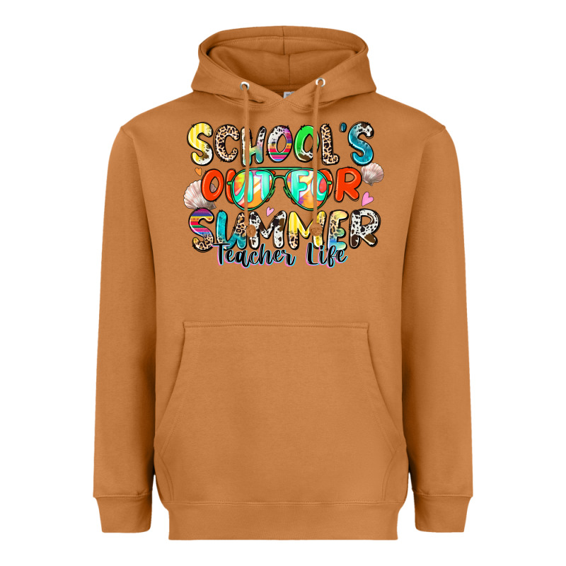 School's Out For Summer Teacher Life Heavyweight Hoodie by Zillion Design Studio | Teevron