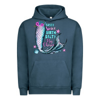 Pigment Midnight Navy sassy since birth salty by choice Urban Hoodie - JahusDesignShop