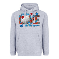 Heather Grey for the love of the game hockey Heavyweight Hoodie - texasbilliewilder