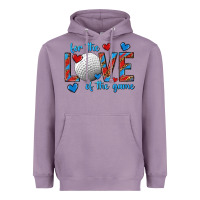 Lavender for the love of the game hockey Heavyweight Hoodie - texasbilliewilder