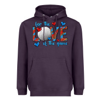 Plum for the love of the game hockey Heavyweight Hoodie - texasbilliewilder