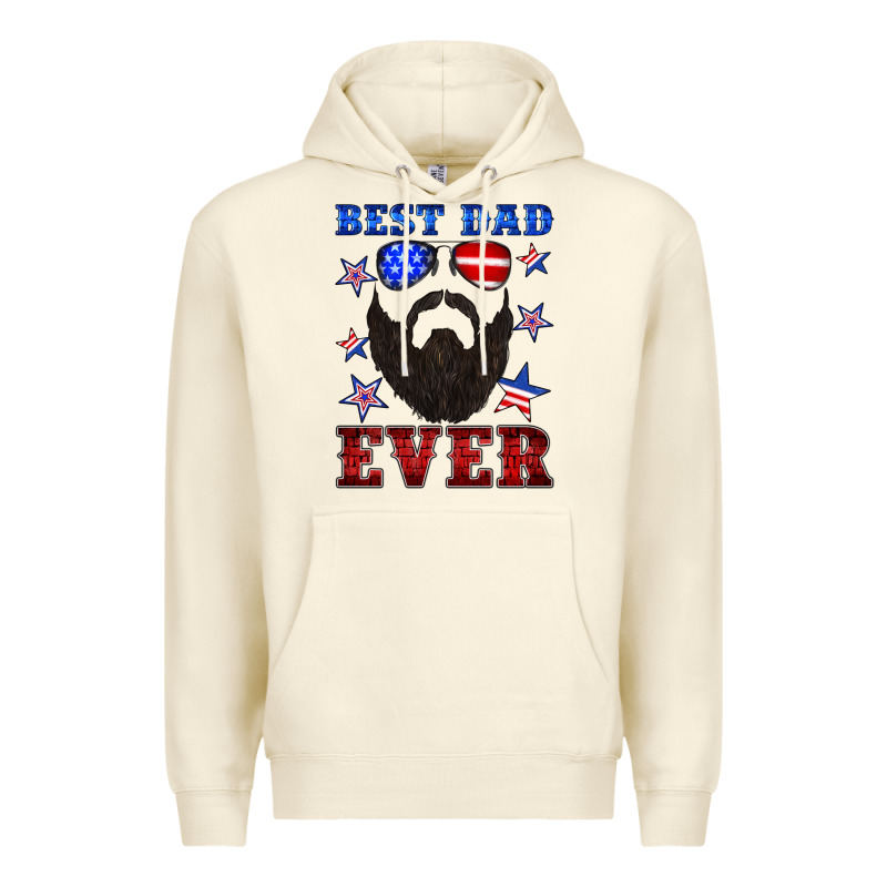 Best Dad Ever American Flag Premium Hoodie by Artiststas | Teevron