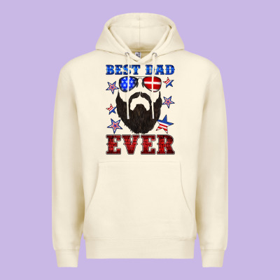 Best Dad Ever American Flag Premium Hoodie Designed By Artiststas