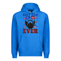 True Royal best dad ever american flag Premium Hoodie - Artiststas