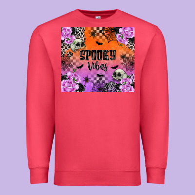 Spooky Vibes Premium Sweatshirt Designed By Texasbilliewilder