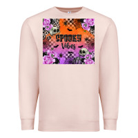 Pale Pink spooky vibes Premium Sweatshirt - texasbilliewilder