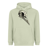 Matcha Raven Skull Heavyweight Hoodie - RanaPortraitStore