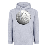Heather Grey hockey ball Heavyweight Hoodie - texasbilliewilder