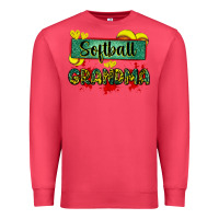 Cardinal softball grandma with leopard Premium Sweatshirt - Zillion Design Studio