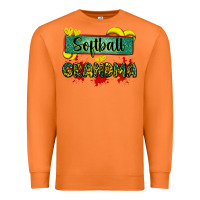 Carrot softball grandma with leopard Premium Sweatshirt - Zillion Design Studio
