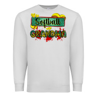 Dove Grey softball grandma with leopard Premium Sweatshirt - Zillion Design Studio