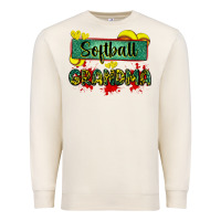 Sandshell softball grandma with leopard Premium Sweatshirt - Zillion Design Studio