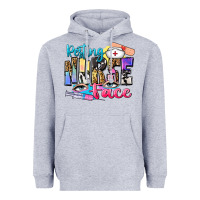 Heather Grey resting nurse face Heavyweight Hoodie - Zillion Design Studio