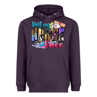 Plum resting nurse face Heavyweight Hoodie - Zillion Design Studio