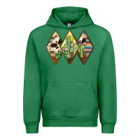 Emerald cactus serape cowhide Urban Hoodie - JahusDesignShop