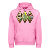 Fuchsia Pink cactus serape cowhide Urban Hoodie - JahusDesignShop