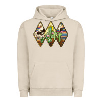 Pigment French Oak cactus serape cowhide Urban Hoodie - JahusDesignShop
