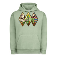 Pigment Oil Green cactus serape cowhide Urban Hoodie - JahusDesignShop