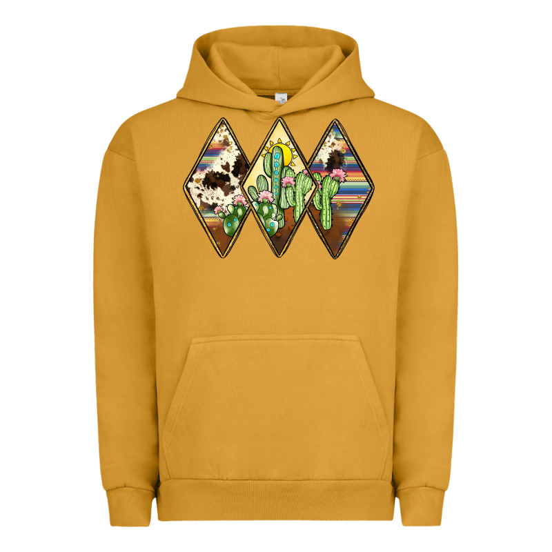 Cactus Serape Cowhide Urban Hoodie by JahusDesignShop | Teevron