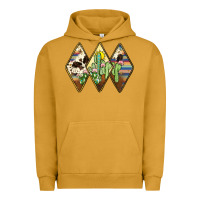 Pigment Peanut Butter cactus serape cowhide Urban Hoodie - JahusDesignShop