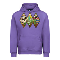 Tulip cactus serape cowhide Urban Hoodie - JahusDesignShop