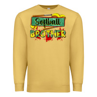 Antique Gold softball brother Premium Sweatshirt - Zillion Design Studio