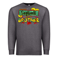 Charcoal Heather softball brother Premium Sweatshirt - Zillion Design Studio