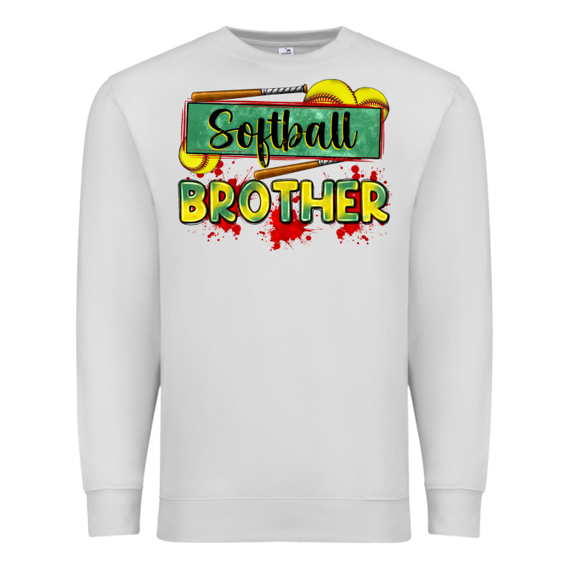 Softball Brother Premium Sweatshirt by Zillion Design Studio | Teevron