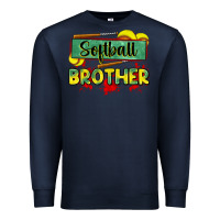 Navy softball brother Premium Sweatshirt - Zillion Design Studio