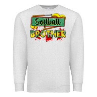 Oatmeal Heather softball brother Premium Sweatshirt - Zillion Design Studio