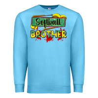 Ocean Blue softball brother Premium Sweatshirt - Zillion Design Studio