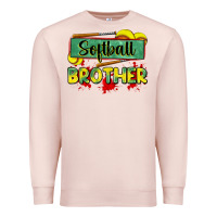 Pale Pink softball brother Premium Sweatshirt - Zillion Design Studio