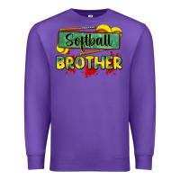 Purple softball brother Premium Sweatshirt - Zillion Design Studio