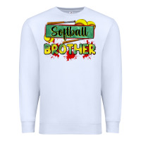 White softball brother Premium Sweatshirt - Zillion Design Studio