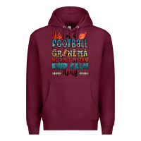 Burgundy i'm a american football grandma we don't do that k Premium Hoodie - Jasminsmagicworld