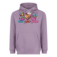 Lavender peace love nursing Heavyweight Hoodie - Zillion Design Studio
