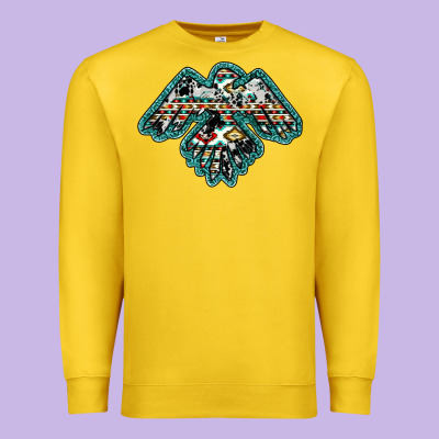Western Thunderbird Premium Sweatshirt Designed By Ranaportraitstore
