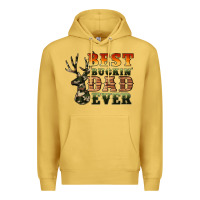 Antique Gold best buckin' dad ever Premium Hoodie - Artiststas