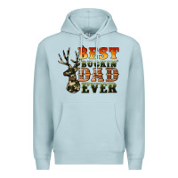 Blue Mist best buckin' dad ever Premium Hoodie - Artiststas