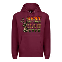 Burgundy best buckin' dad ever Premium Hoodie - Artiststas