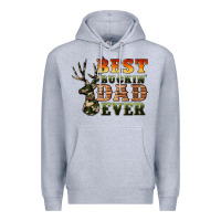 Heather Grey best buckin' dad ever Premium Hoodie - Artiststas