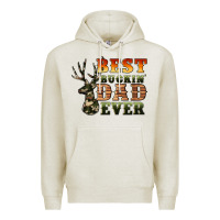 Oatmeal Heather best buckin' dad ever Premium Hoodie - Artiststas