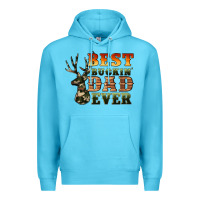 Ocean Blue best buckin' dad ever Premium Hoodie - Artiststas