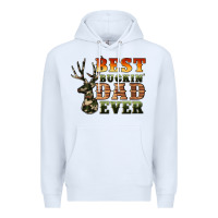 White best buckin' dad ever Premium Hoodie - Artiststas