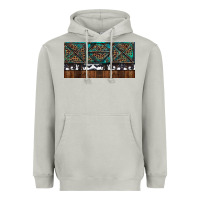 Rusty Sunflowers With Cowhide And Turquoise Heavyweight Hoodie | Teevron
