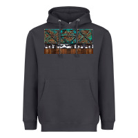 Smoke Rusty Sunflowers with Cowhide and Turquoise Heavyweight Hoodie - RanaPortraitStore